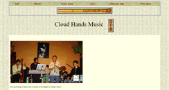 Desktop Screenshot of cloudhandsmusic.com